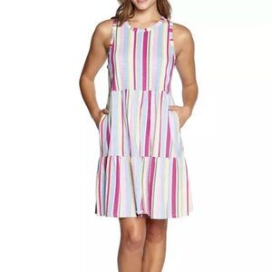 Gap Women's Lightweight Tiered Layered Sleeveless Summer Dress Size Large